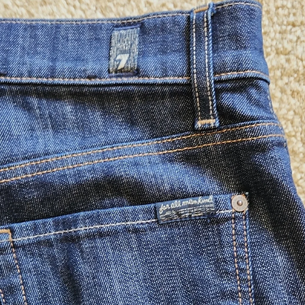 7 For All Mankind Jeans Mens Straight Blue Sz 30